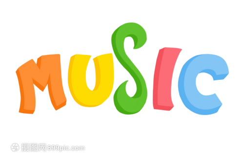 music音乐节艺术字