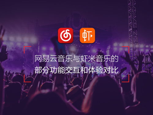 网易云音乐与虾米音乐的部分功能交互和体验对比